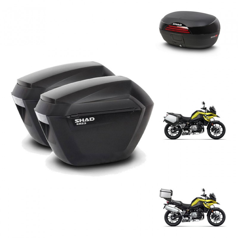 SHAD SH46 trunk + mounting bracket sh23 suitcases 45 L KIT-463684