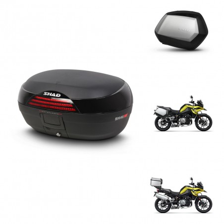 SHAD Maletas SH35 PREMIUM + soporte montaje baul SH46 45 L KIT-463685