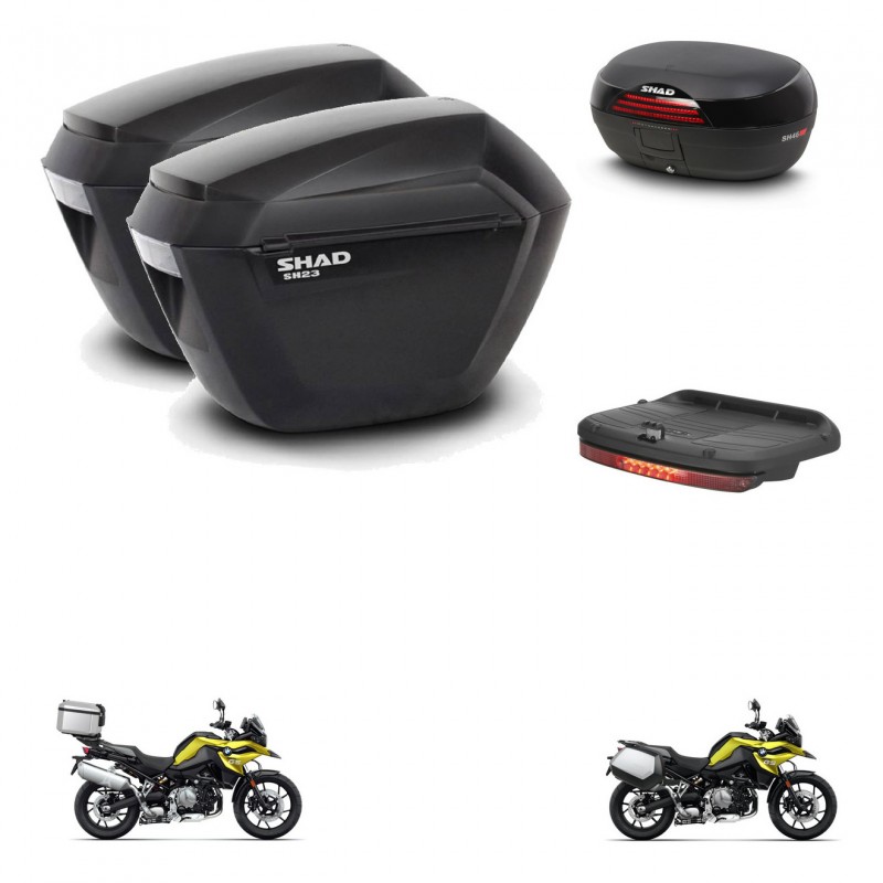 SHAD SH46 trunk + mounting bracket sh23 suitcases accessories 45 L KIT-463690
