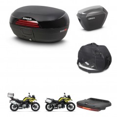 SHAD Maletas sh23 alu + soporte montaje baul SH46 accesorios 45 L KIT-463705
