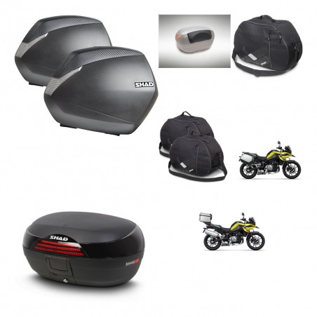 SHAD SH46 trunk + mounting bracket SH36 suitcases accessories 45 L KIT-463719