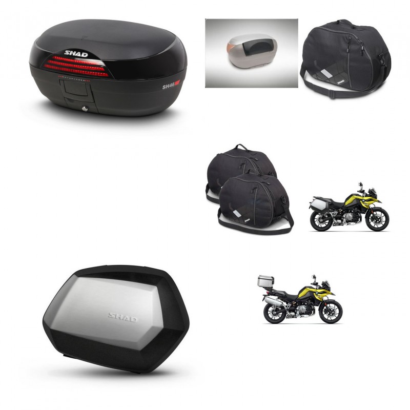 SHAD SH35 PREMIUM suitcases + mounting bracket SH46 trunk accessories 45 L KIT-463722