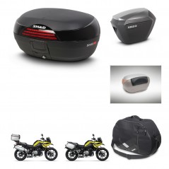 SHAD Maletas sh23 alu + soporte montaje baul SH46 accesorios 45 L KIT-463723