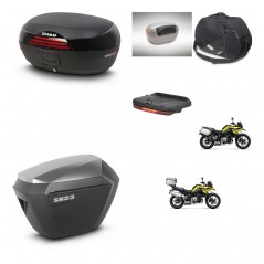 SHAD SH23 alu suitcases + mounting bracket SH46 trunk accessories 45 L KIT-463729