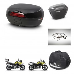 SHAD SH23 alu suitcases + mounting bracket SH46 trunk accessories 45 L KIT-463747