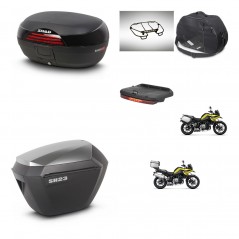 SHAD Maletas sh23 alu + soporte montaje baul SH46 accesorios 45 L KIT-463753