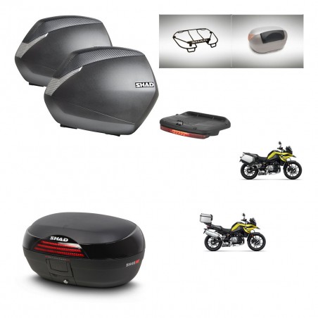 SHAD SH46 trunk + mounting bracket SH36 suitcases accessories 45 L KIT-463760