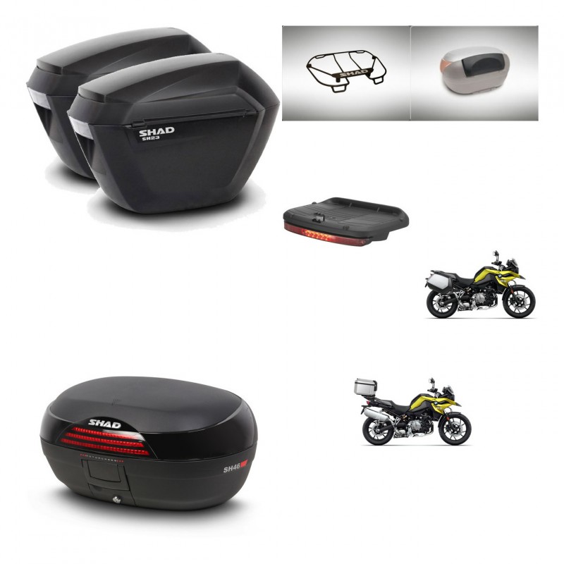 SHAD SH46 trunk + mounting bracket sh23 suitcases accessories 45 L KIT-463762