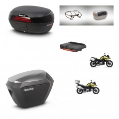 SHAD Maletas sh23 alu + soporte montaje baul SH46 accesorios 45 L KIT-463765