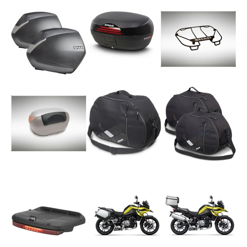 SHAD SH46 trunk + mounting bracket SH36 suitcases accessories 45 L KIT-463773