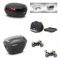 SHAD SH23 alu suitcases + mounting bracket SH46 trunk accessories 45 L KIT-463777