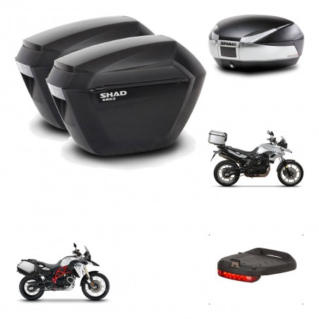 SHAD Baul SH48 + soporte montaje maletas sh23 accesorios TITANIUM PREMIUM KIT-463786