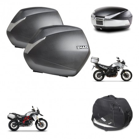 SHAD Baul SH48 + soporte montaje maletas SH36 accesorios TITANIUM PREMIUM KIT-463790