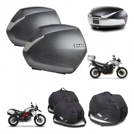 SHAD Baul SH48 + soporte montaje maletas SH36 accesorios TITANIUM PREMIUM KIT-463791