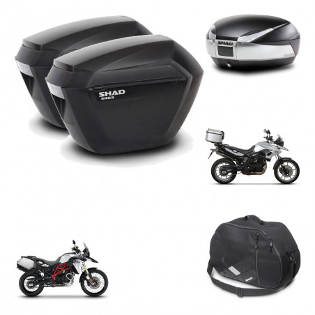 SHAD SH48 trunk + mounting bracket sh23 suitcases accessories TITANIUM PREMIUM KIT-463792