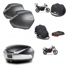 SHAD SH48 trunk + mounting bracket SH36 suitcases accessories TITANIUM PREMIUM KIT-463797