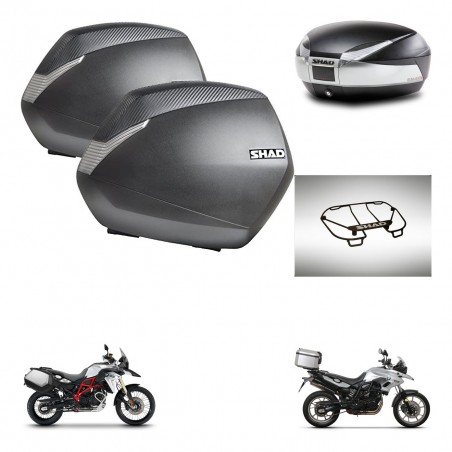 SHAD Baul SH48 + soporte montaje maletas SH36 accesorios TITANIUM PREMIUM KIT-463802