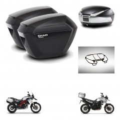 SHAD SH48 trunk + mounting bracket sh23 suitcases accessories TITANIUM PREMIUM KIT-463804