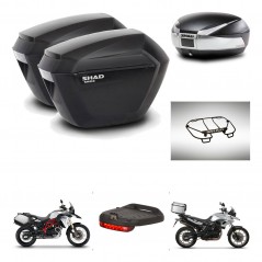 SHAD Baul SH48 + soporte montaje maletas sh23 accesorios TITANIUM PREMIUM KIT-463810
