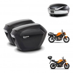 SHAD Baul SH48 + soporte montaje maletas sh23 TITANIUM PREMIUM KIT-463836