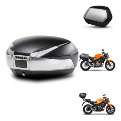 SHAD Maletas SH35 PREMIUM + soporte montaje baul SH48 TITANIUM KIT-463837
