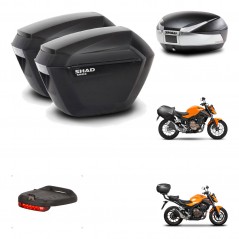SHAD Baul SH48 + soporte montaje maletas sh23 accesorios TITANIUM PREMIUM KIT-463842