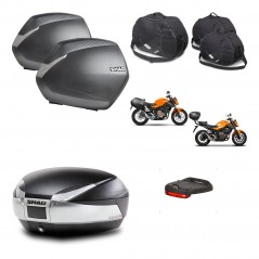 SHAD Baul SH48 + soporte montaje maletas SH36 accesorios TITANIUM PREMIUM KIT-463853