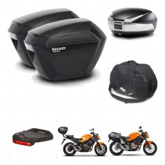 SHAD Baul SH48 + soporte montaje maletas sh23 accesorios TITANIUM PREMIUM KIT-463854