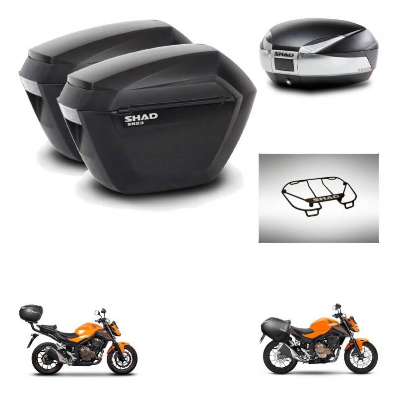 SHAD Baul SH48 + soporte montaje maletas sh23 accesorios TITANIUM PREMIUM KIT-463860