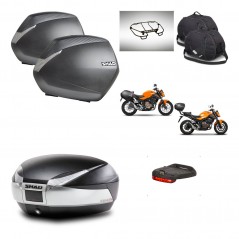 SHAD SH48 trunk + mounting bracket SH36 suitcases accessories TITANIUM PREMIUM KIT-463865