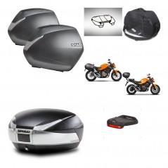 SHAD Baul SH48 + soporte montaje maletas SH36 accesorios TITANIUM PREMIUM KIT-463876