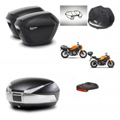 SHAD Baul SH48 + soporte montaje maletas sh23 accesorios TITANIUM PREMIUM KIT-463878