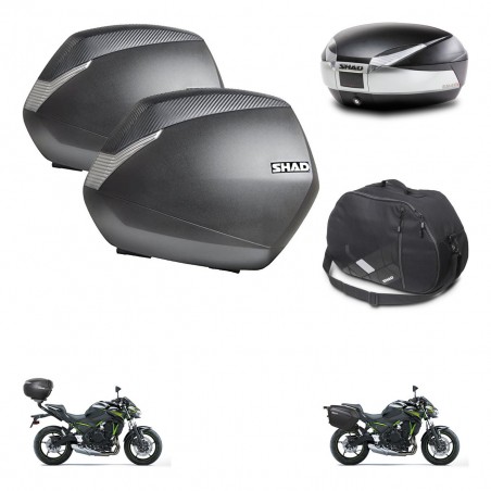 SHAD Baul SH48 + soporte montaje maletas SH36 accesorios TITANIUM PREMIUM KIT-463902