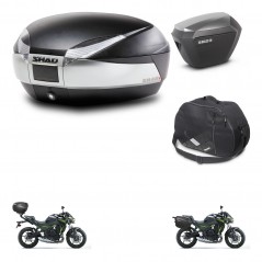 SHAD Maletas sh23 alu + soporte montaje baul SH48 accesorios TITANIUM PREMIUM KIT-463907