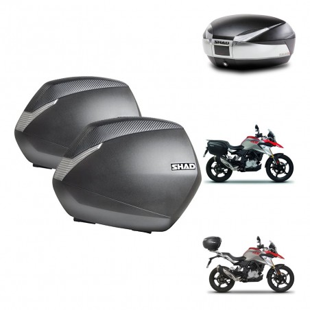 SHAD Baul SH48 + soporte montaje maletas SH36 TITANIUM PREMIUM KIT-463938