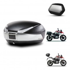 SHAD Maletas SH35 PREMIUM + soporte montaje baul SH48 TITANIUM KIT-463941