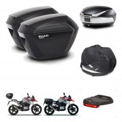 SHAD SH48 trunk + mounting bracket sh23 suitcases accessories TITANIUM PREMIUM KIT-463958