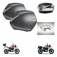 SHAD SH48 trunk + mounting bracket SH36 suitcases accessories TITANIUM PREMIUM KIT-463962