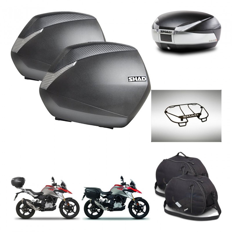 SHAD Baul SH48 + soporte montaje maletas SH36 accesorios TITANIUM PREMIUM KIT-463963