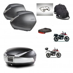 SHAD SH48 trunk + mounting bracket SH36 suitcases accessories TITANIUM PREMIUM KIT-463969