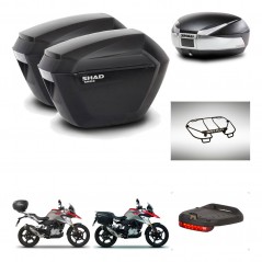 SHAD SH48 trunk + mounting bracket sh23 suitcases accessories TITANIUM PREMIUM KIT-463970