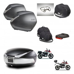 SHAD SH48 trunk + mounting bracket SH36 suitcases accessories TITANIUM PREMIUM KIT-463981