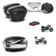 SHAD SH48 trunk + mounting bracket sh23 suitcases accessories TITANIUM PREMIUM KIT-463982
