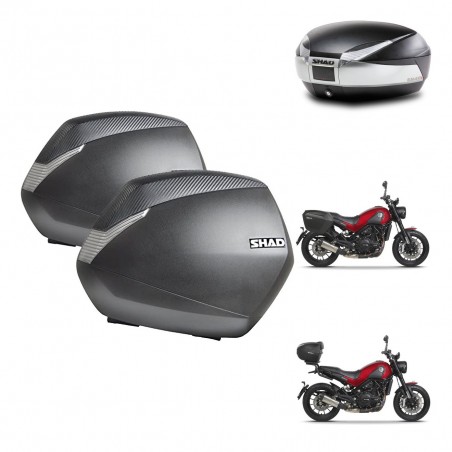 SHAD Baul SH48 + soporte montaje maletas SH36 TITANIUM PREMIUM KIT-463986