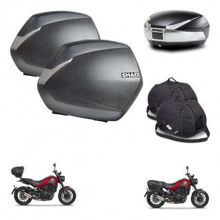 SHAD Baul SH48 + soporte montaje maletas SH36 accesorios TITANIUM PREMIUM KIT-463987