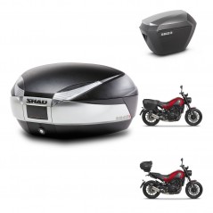 SHAD Maletas sh23 alu + soporte montaje baul SH48 TITANIUM PREMIUM KIT-463991
