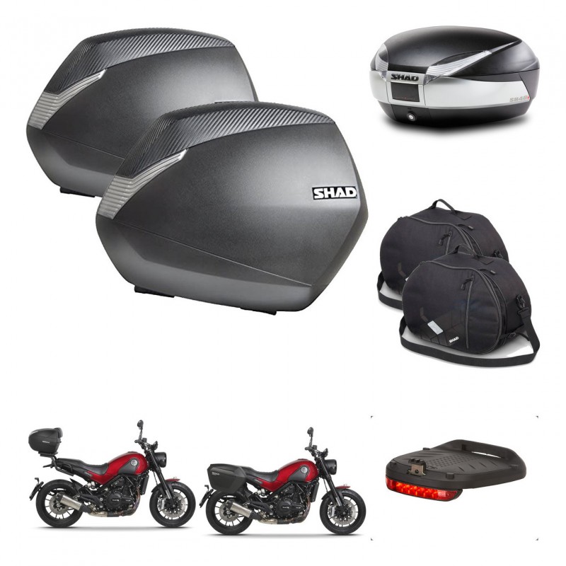 SHAD Baul SH48 + soporte montaje maletas SH36 accesorios TITANIUM PREMIUM KIT-463993
