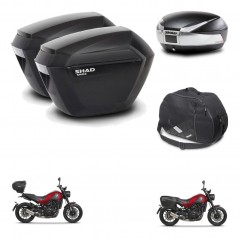 SHAD SH48 trunk + mounting bracket sh23 suitcases accessories TITANIUM PREMIUM KIT-464000