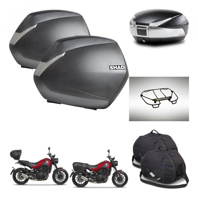 SHAD Baul SH48 + soporte montaje maletas SH36 accesorios TITANIUM PREMIUM KIT-464011
