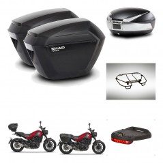 SHAD Baul SH48 + soporte montaje maletas sh23 accesorios TITANIUM PREMIUM KIT-464018